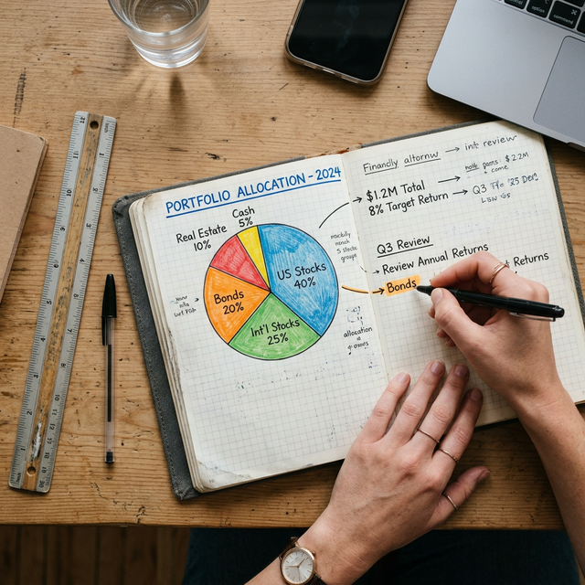 Gráfico circular con distribución de cartera