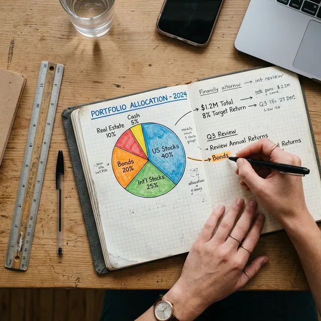 Gráfico circular con distribución de cartera