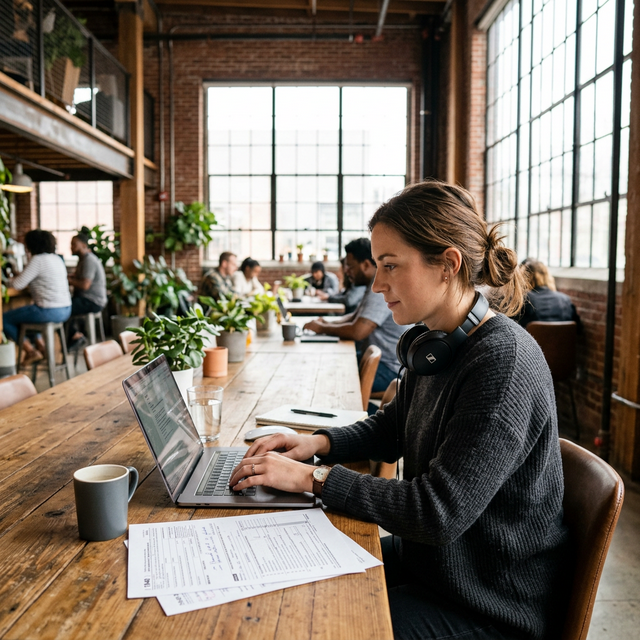 Persona eligiendo entre dos caminos