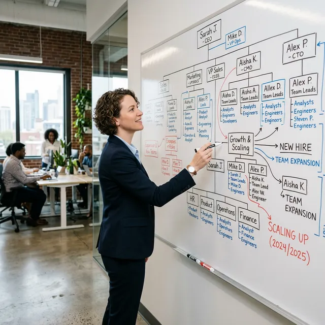 Escalera de crecimiento empresarial