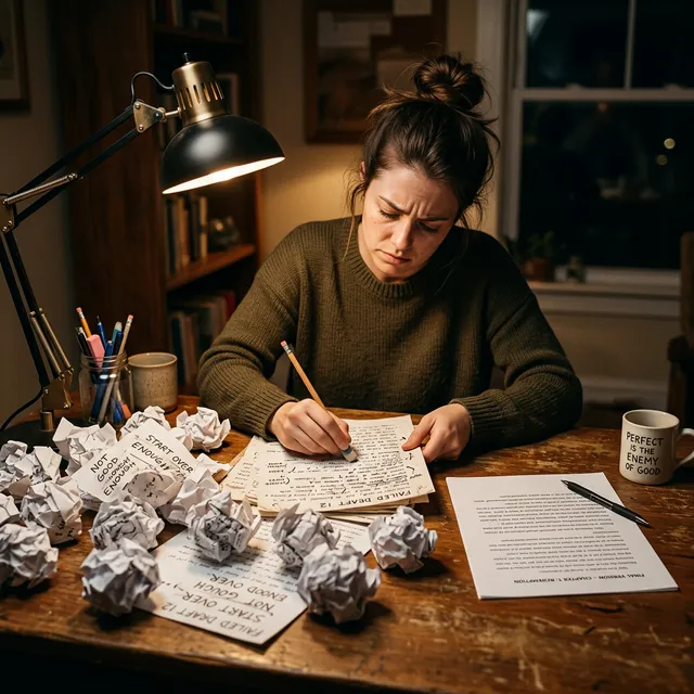 Obra de arte inacabada perfecta