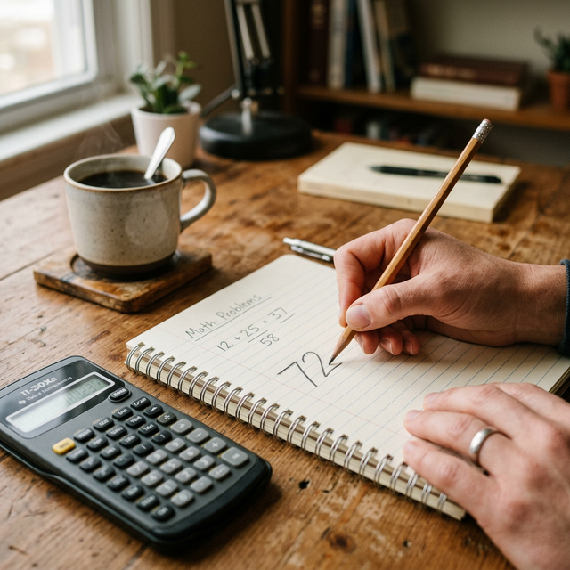 Número 72 con monedas multiplicándose