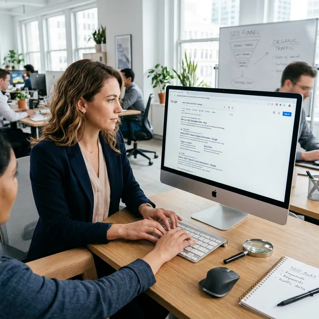 Resultados de Google con página en primera posición