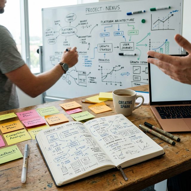 Persona haciendo una prueba de concepto