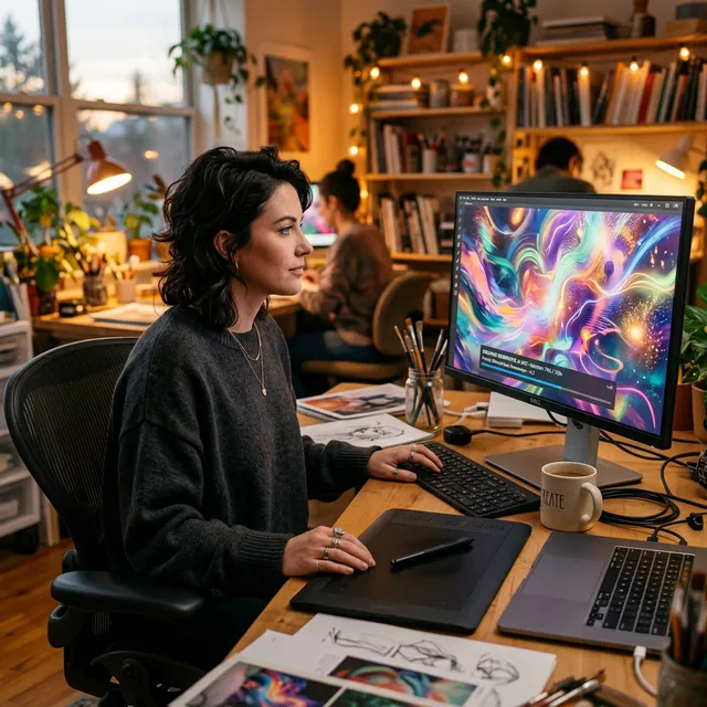 Proceso de generación de imágenes con IA