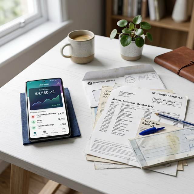 Comparativa entre banca tradicional y fintech moderna